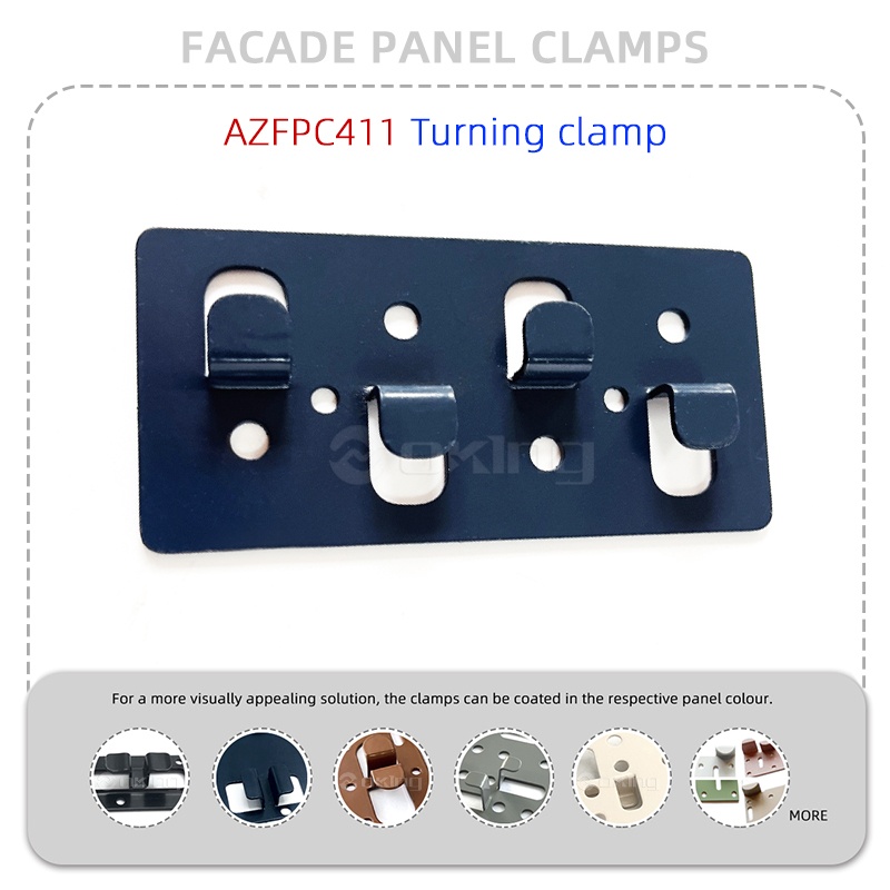 AZFPC411 Conversus Clamp Steel Facade panel fibulae System