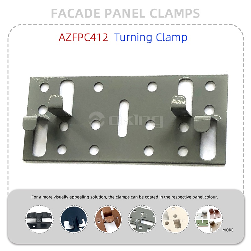 AZFPC412 Conversus Clamp Steel Facade panel fibulae System